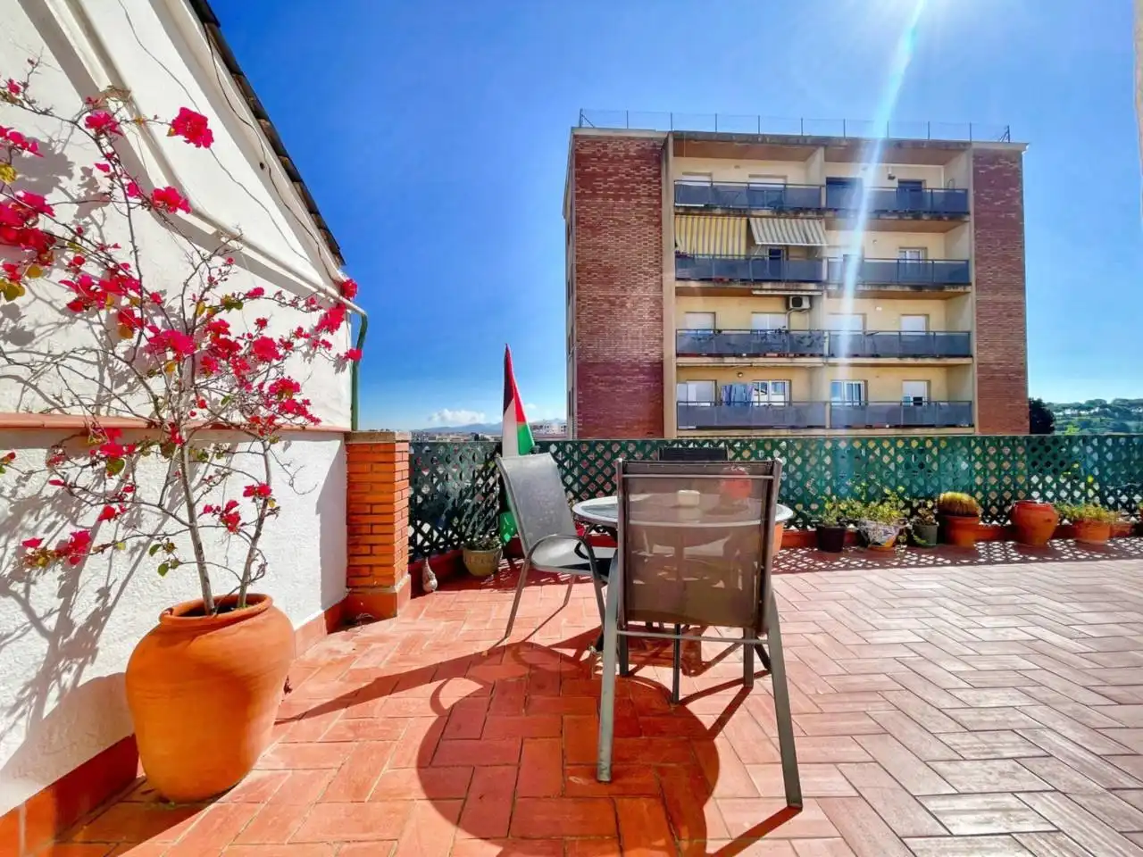 Terrasse von Dachboden zum Verkauf in Cerdanyola del Vallès mit Klimaanlage, Heizung und Parkett