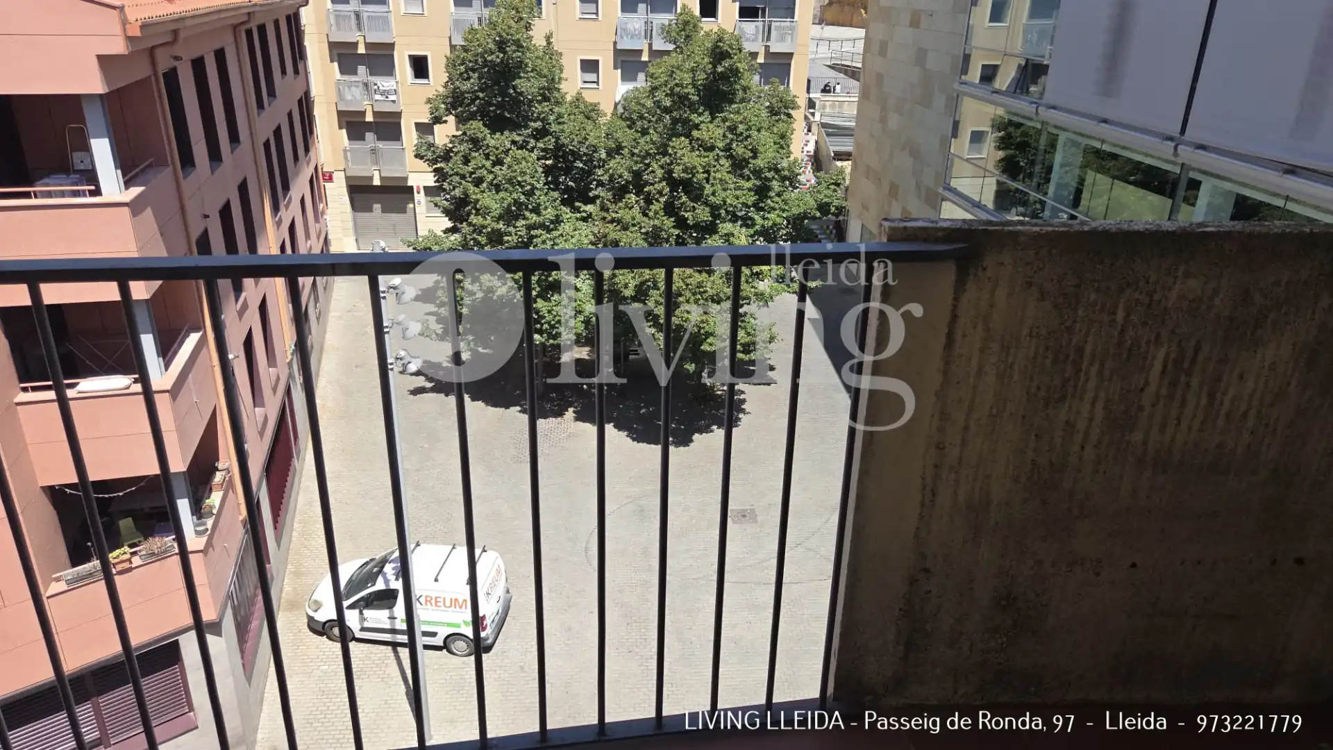Terrasse von Wohnung zur Miete in Lleida mit Heizung, Möbliert und Ofen