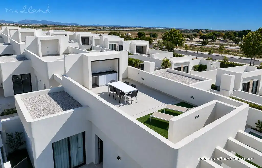 Terrace of Houses for sale in Torre-Pacheco  with Private garden, Terrace and Swimming Pool