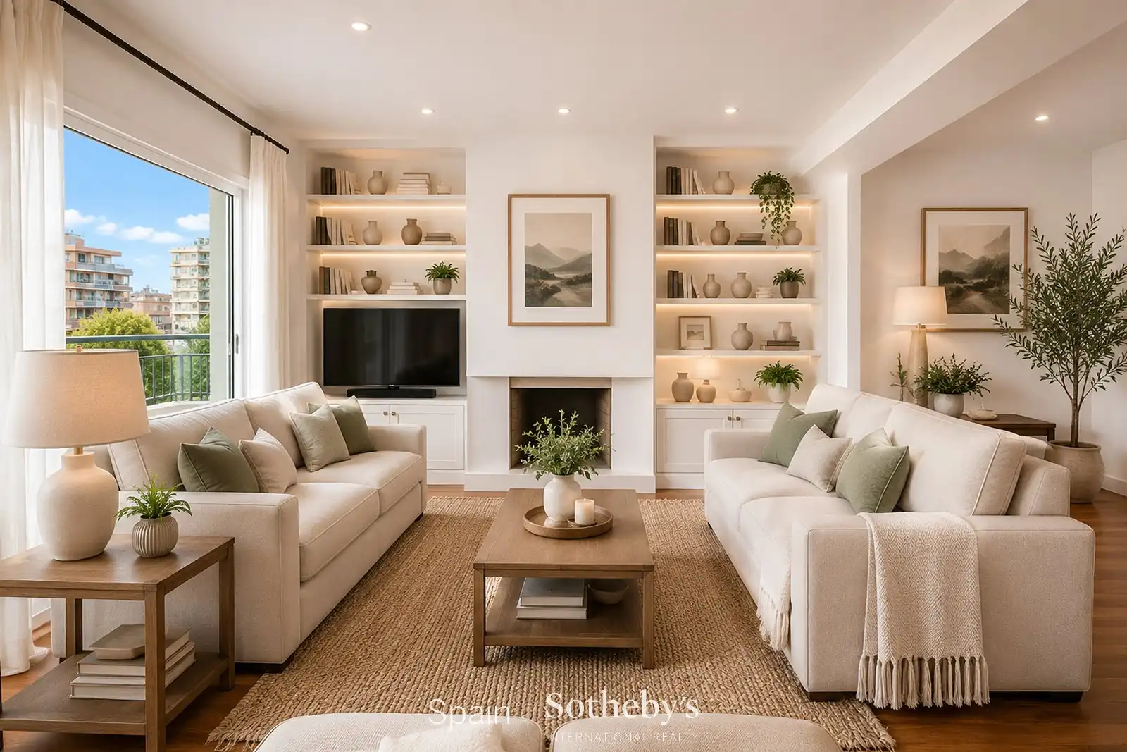 Sala de estar de Apartamento en venta en Madrid con Aire acondicionado, Calefacción y Terraza