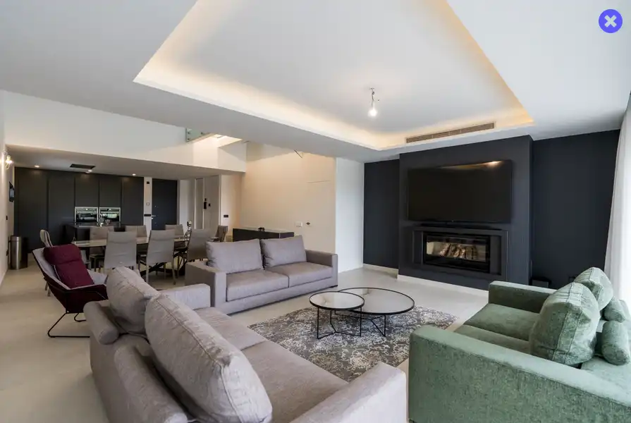 Living room of Houses for rent in Marbella  with Air Conditioner, Private garden and Terrace