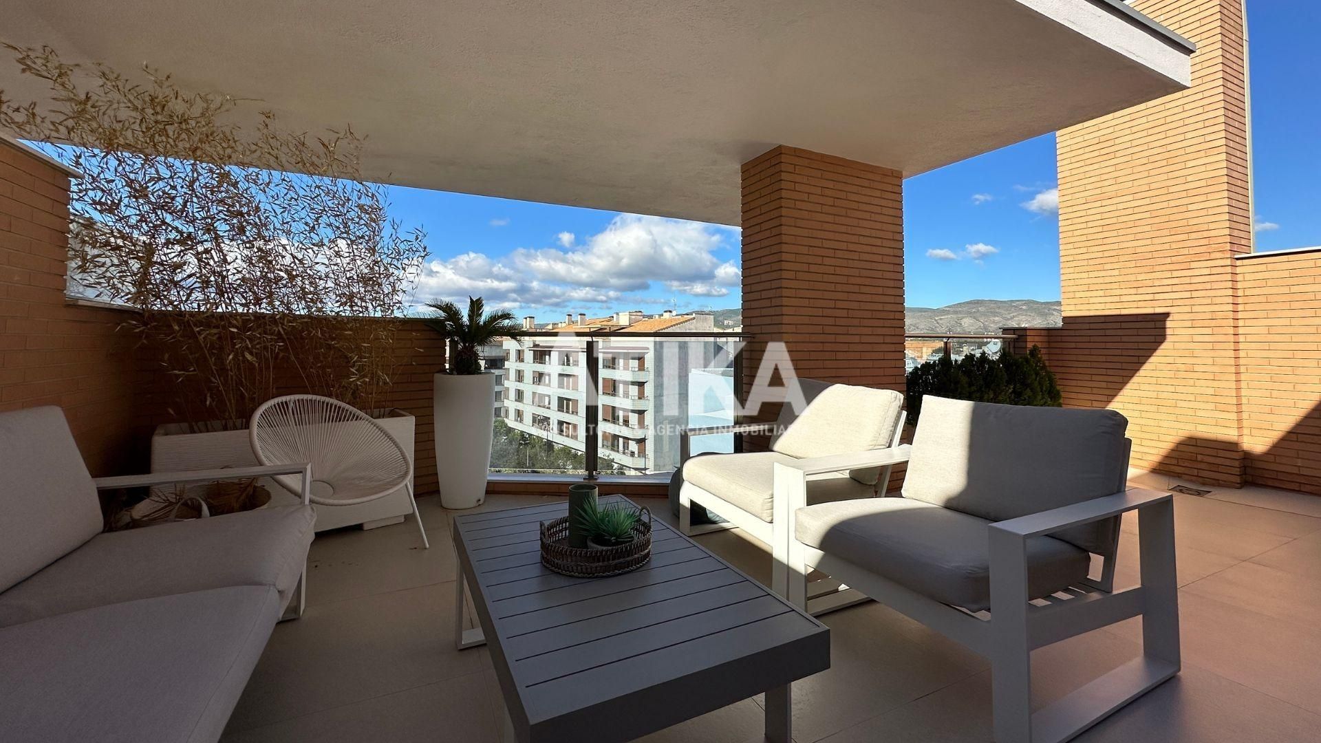 Terrace of Attic for sale in Ontinyent  with Air Conditioner, Heating and Parquet flooring