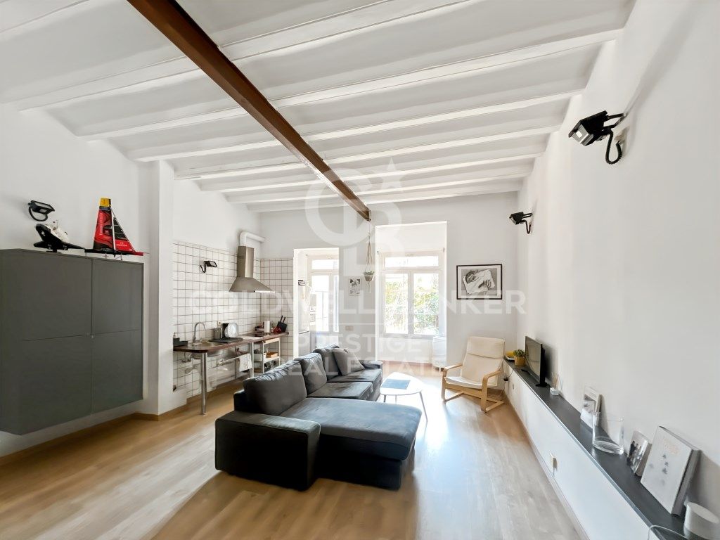 Living room of Flat for sale in  Barcelona Capital  with Air Conditioner and Terrace