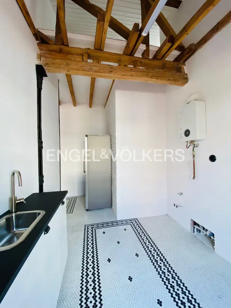 Kitchen of Flat for sale in Madrid  with Air Conditioner, Heating and Terrace