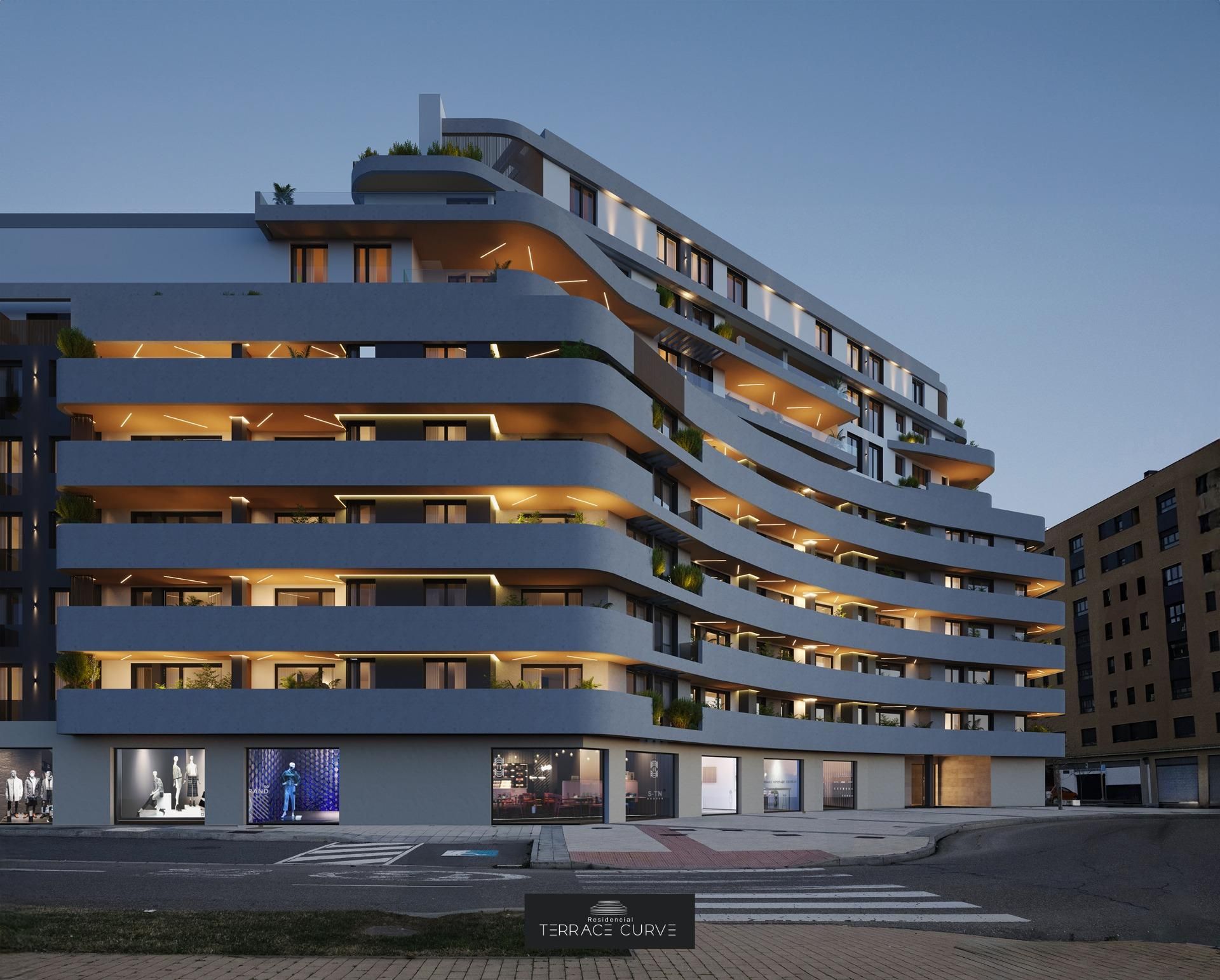 Vista exterior de Pis en venda en León Capital  amb Calefacció, Terrassa i Traster