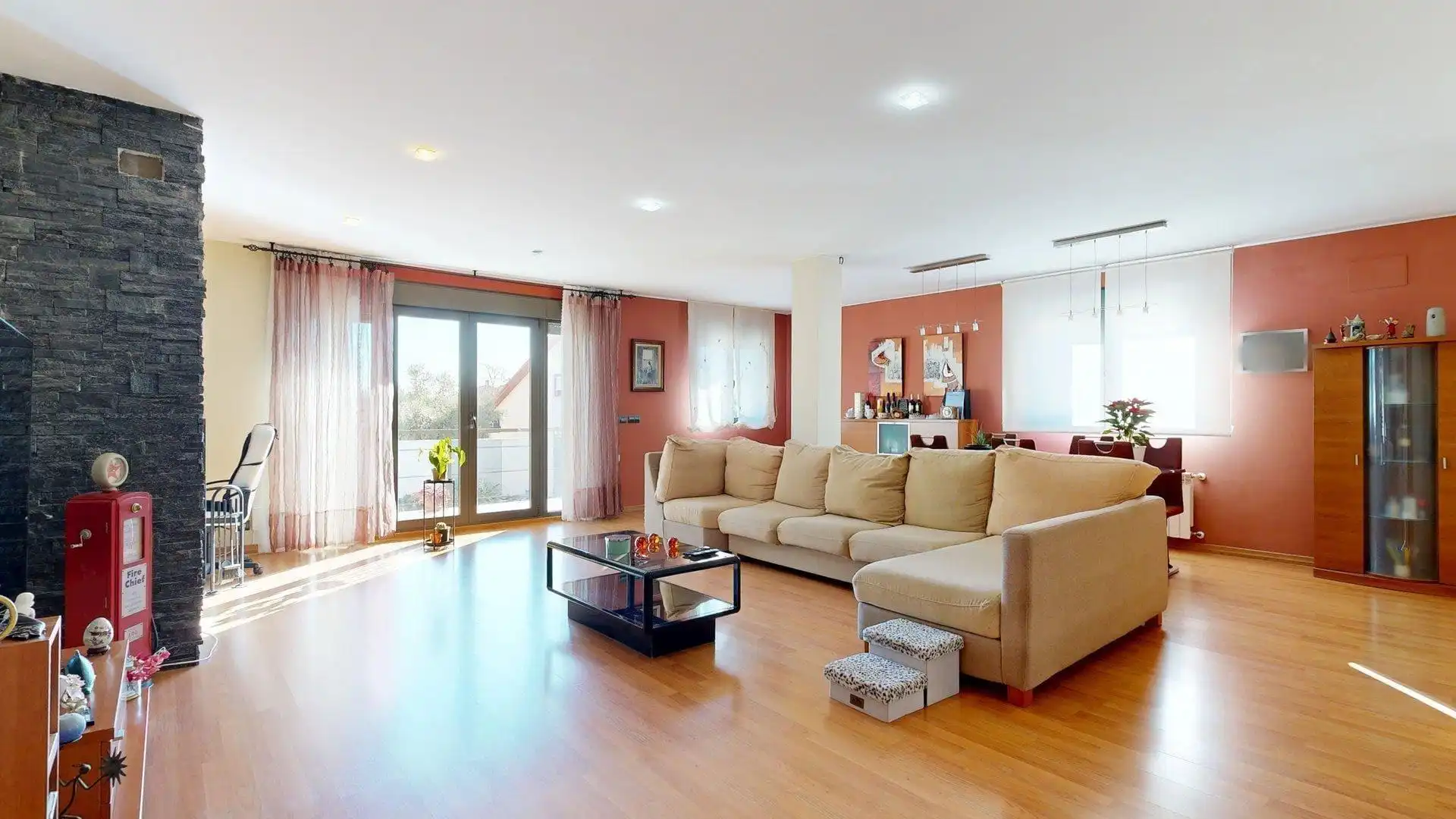 Wohnzimmer von Haus oder Chalet zum Verkauf in Nuez de Ebro mit Klimaanlage, Heizung und Privatgarten