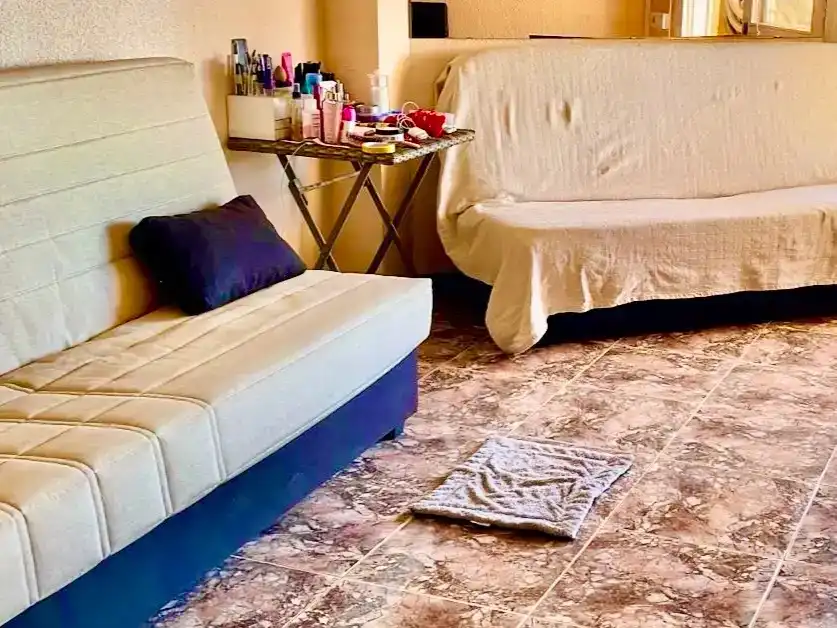 Wohnzimmer von Wohnung zur Miete in La Manga del Mar Menor mit Schwimmbad, Möbliert und Balkon