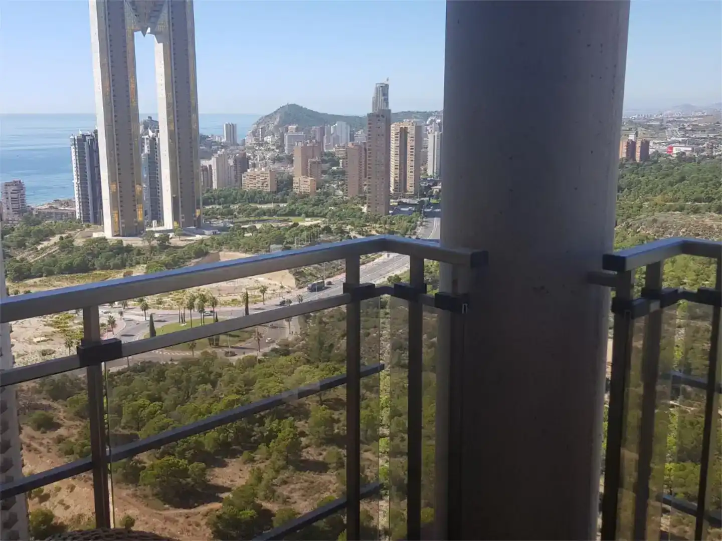 Balcony of Flat for share in Benidorm  with Private garden, Swimming Pool and Furnished