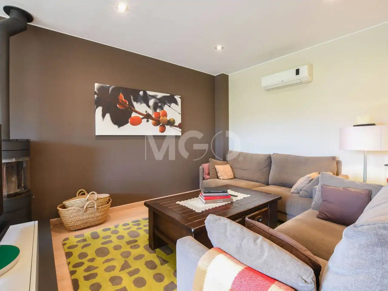 Sala de estar de Casa o chalet en venta en Manlleu con Aire acondicionado, Calefacción y Parquet