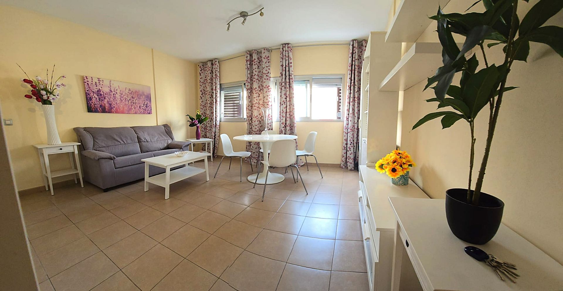 Sala de estar de Piso de alquiler en Las Palmas de Gran Canaria con Amueblado, Horno y Lavadora