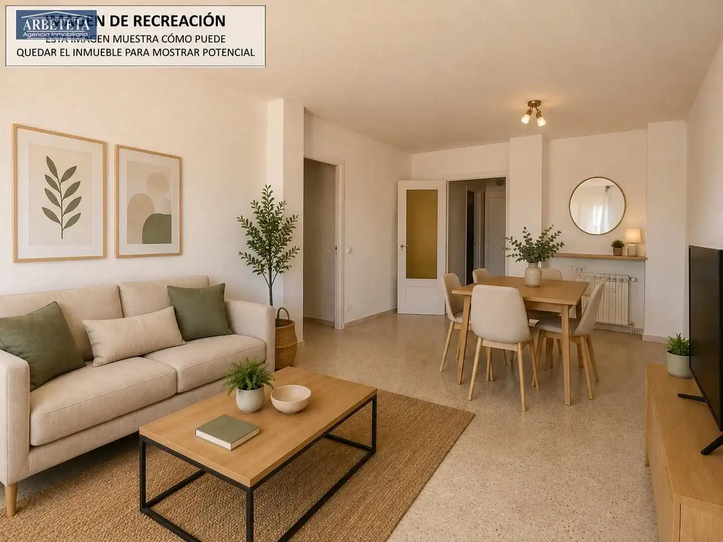 Wohnzimmer von Wohnung zum Verkauf in Brihuega mit Heizung