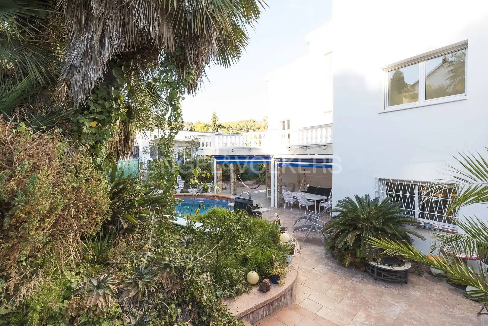 Garden of Houses for rent in Castelldefels  with Air Conditioner, Heating and Private garden