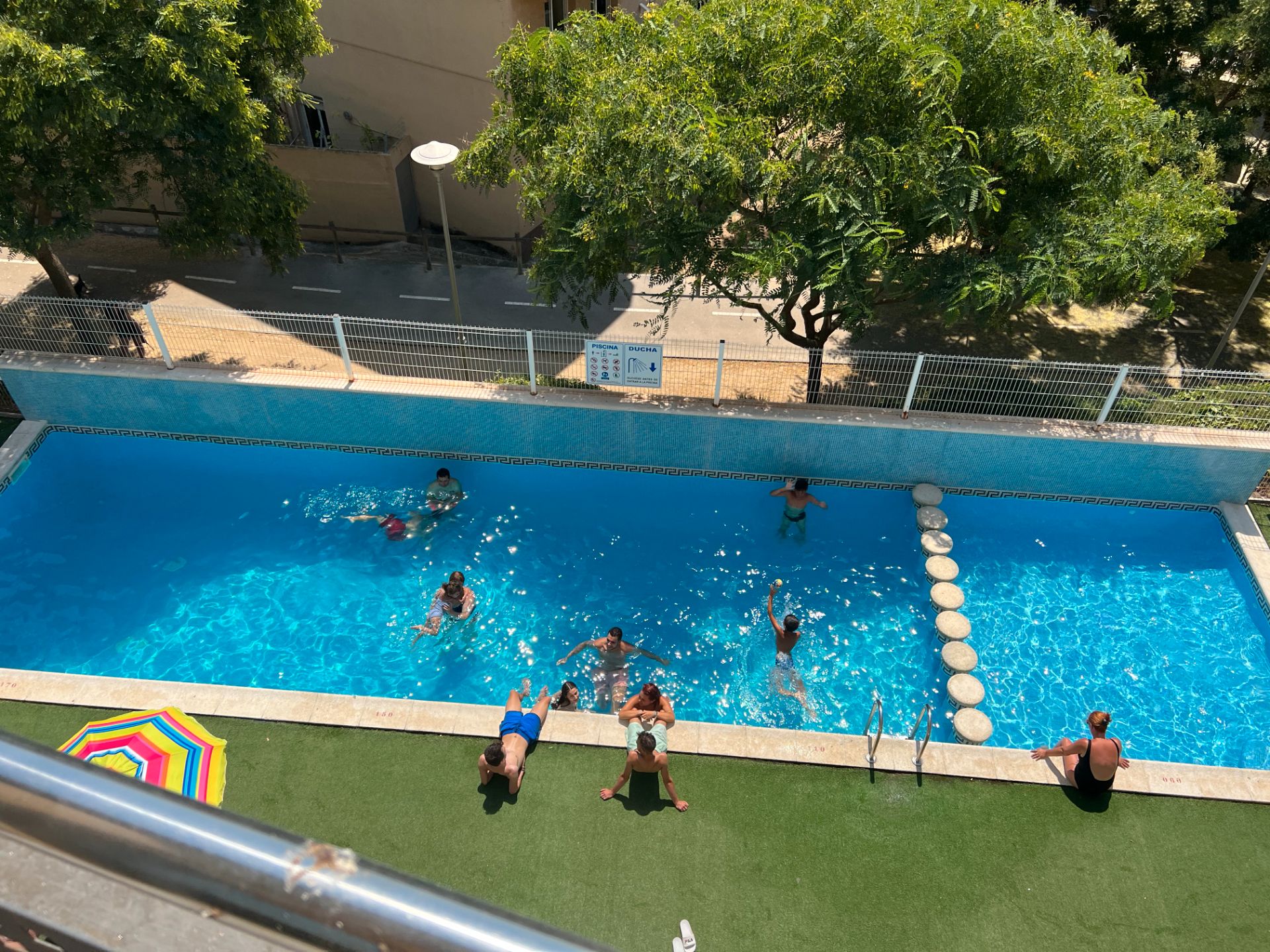 Swimming pool of Flat to rent in Blanes  with Oven, Balcony and Pets allowed