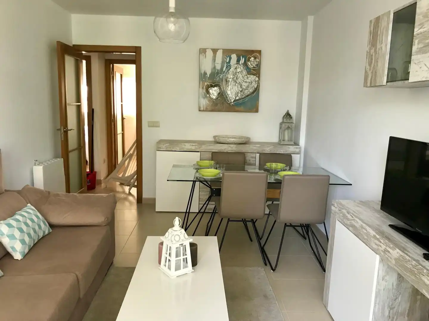 Menjador de Apartament en venda en Ribeira amb Calefacció i Terrassa