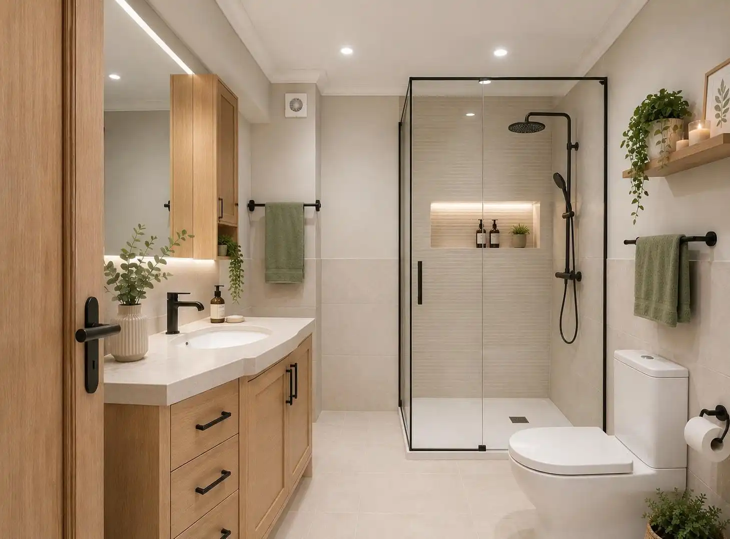 Badezimmer von Wohnungen zum Verkauf in Estepona mit Möbliert