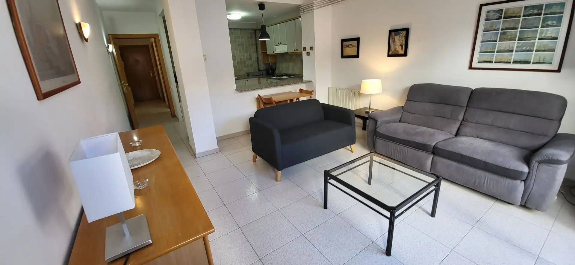 Sala d'estar de Apartament en venda en Sitges amb Aire condicionat i Calefacció