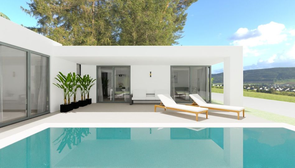 Foto 0 de Viviendas independientes en Monforte del Cid · Jardín, piscina privada y diseño moderno