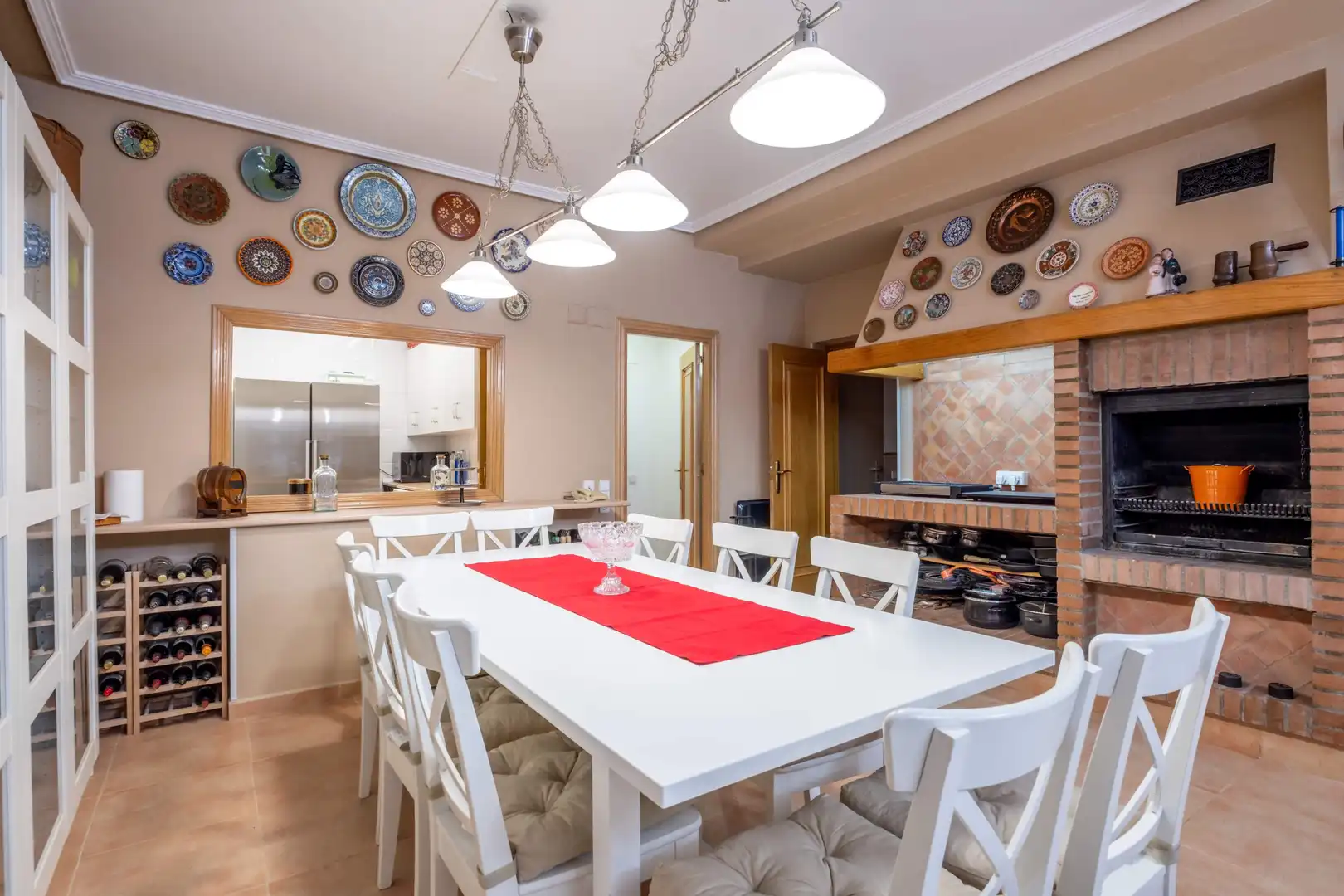 Dining room of Detached homes for sale in Zaragoza  with Air Conditioner, Heating and Community pool