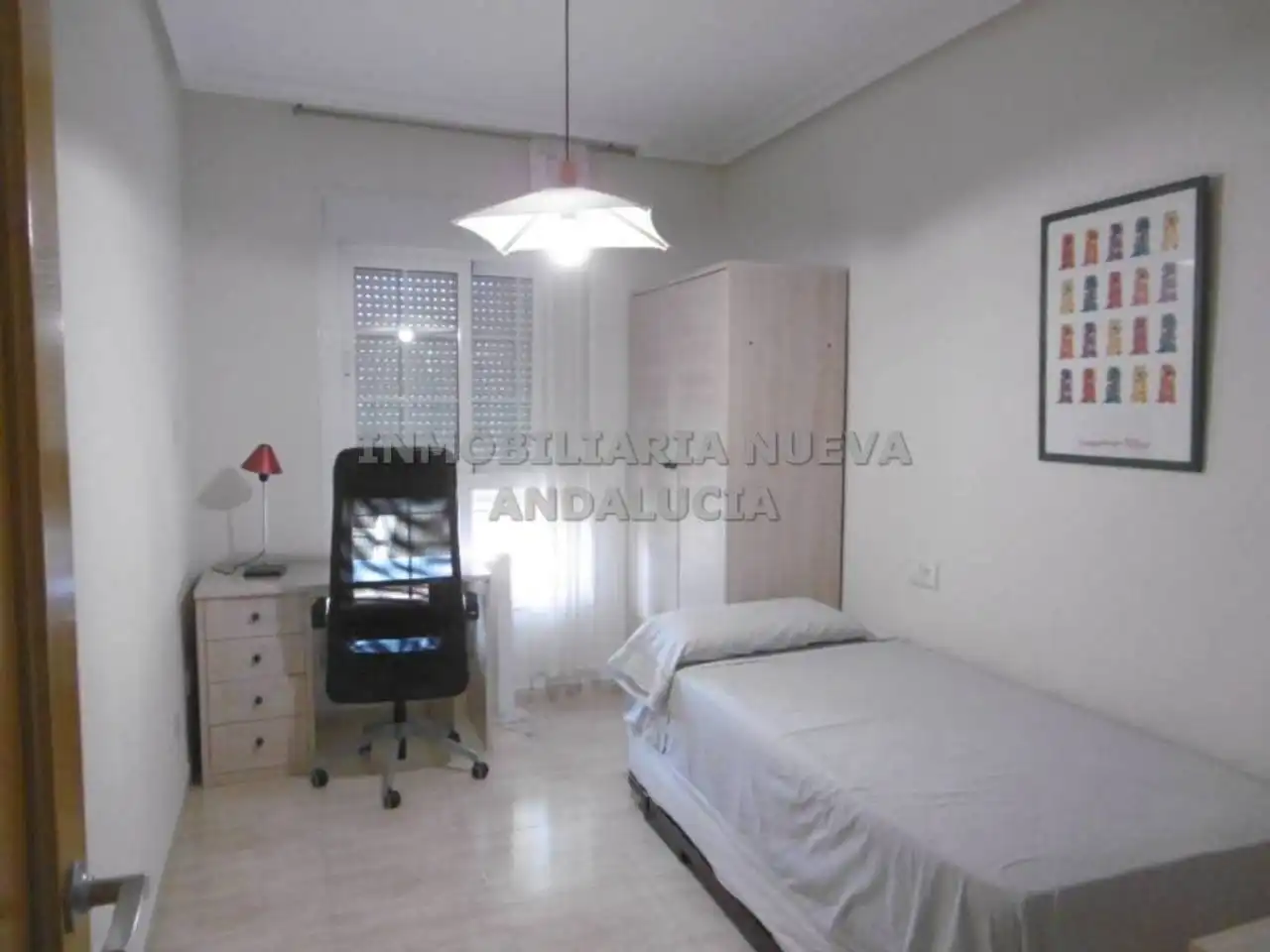 Schlafzimmer von Wohnung zur Miete in Almería mit Klimaanlage, Heizung und Terrasse