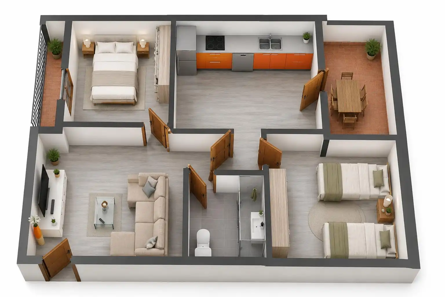 Piso en venta en Tomelloso con Aire acondicionado, Terraza y Balcón