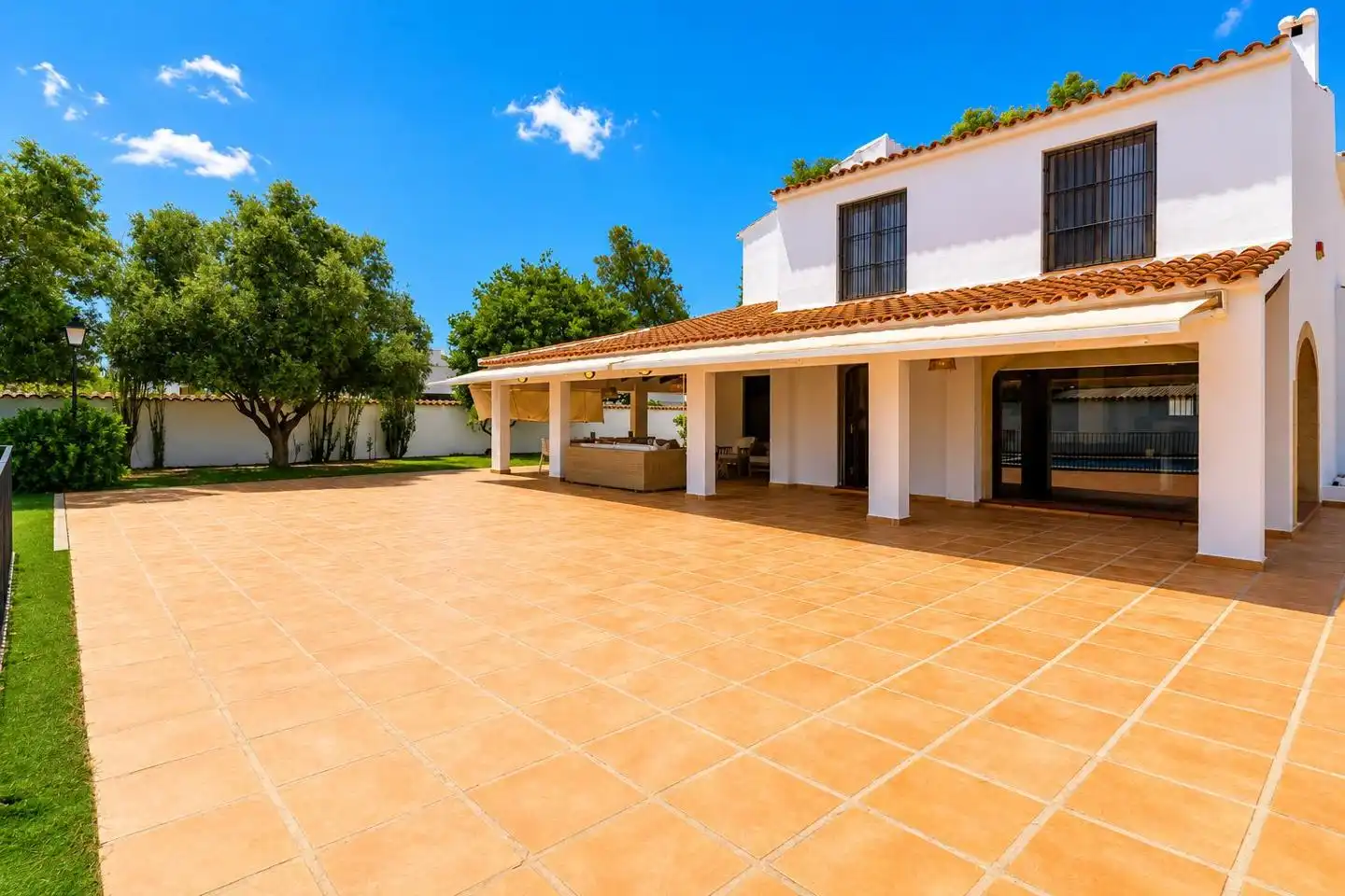 Terraza de Casa o chalet en venta en Santa Pola con Calefacción, Jardín privado y Parquet