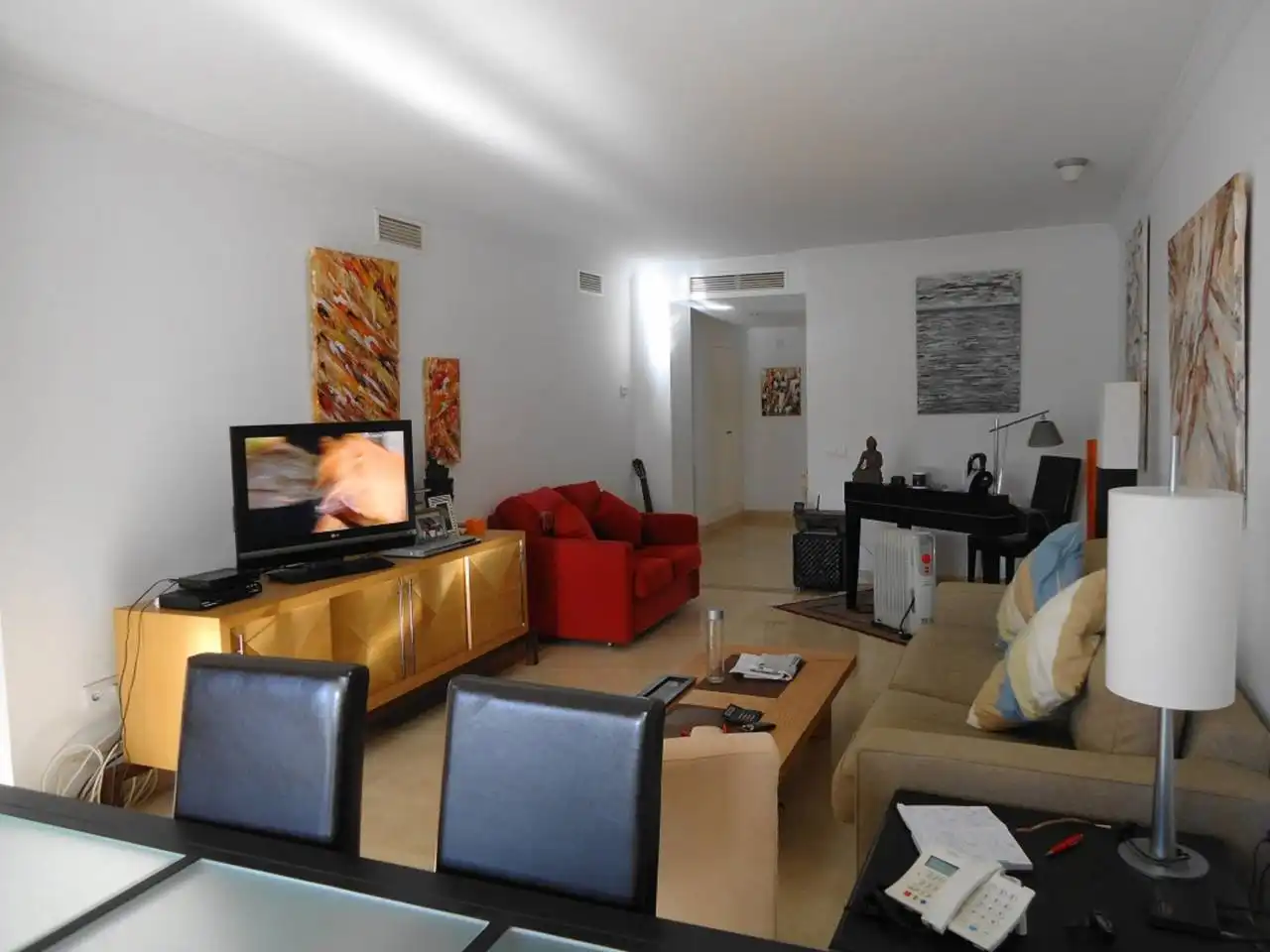 Sala de estar de Piso en venta en Marbella con Aire acondicionado, Calefacción y Terraza