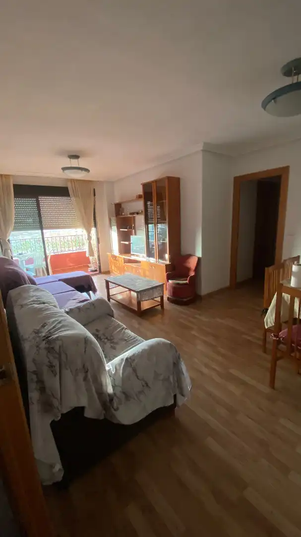 Sala d'estar de Pis en venda en Albacete amb Calefacció, Parquet i Terrassa
