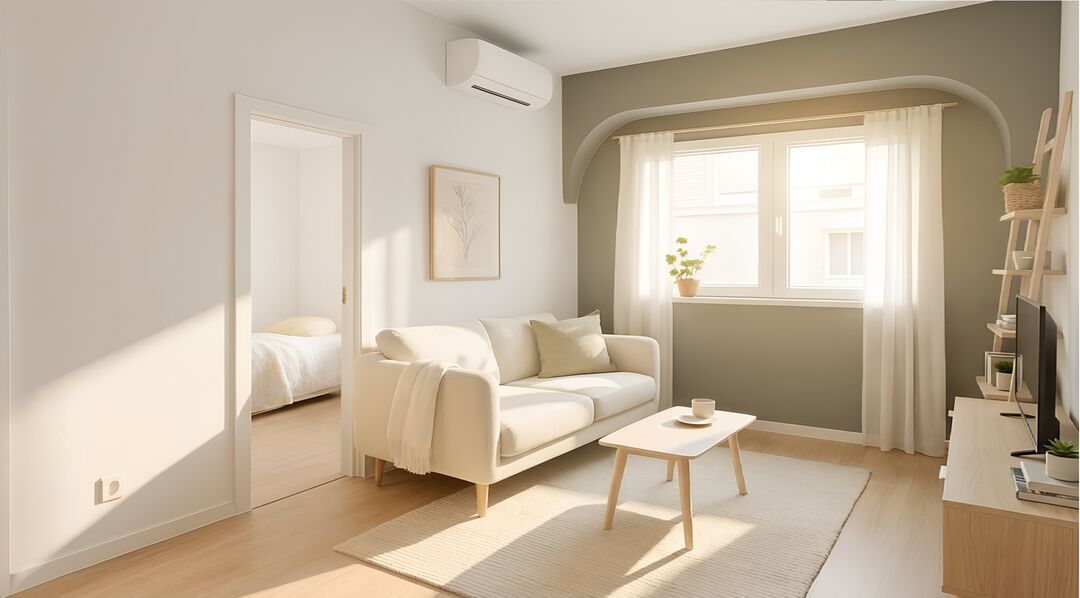 Sala de estar de Piso en venta en  Madrid Capital con Aire acondicionado y Calefacción