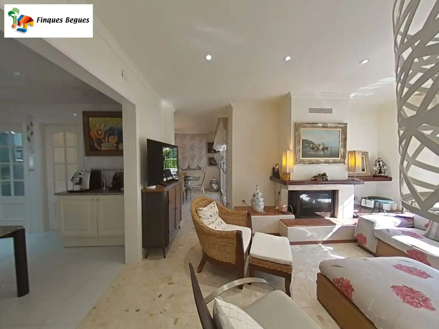 Sala de estar de Casa o chalet en venta en Begues con Calefacción, Jardín privado y Trastero