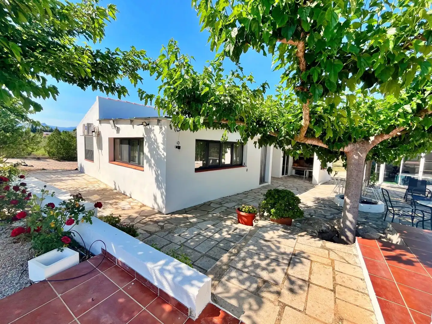 Vista exterior de Casa o chalet en venta en La Sénia con Piscina