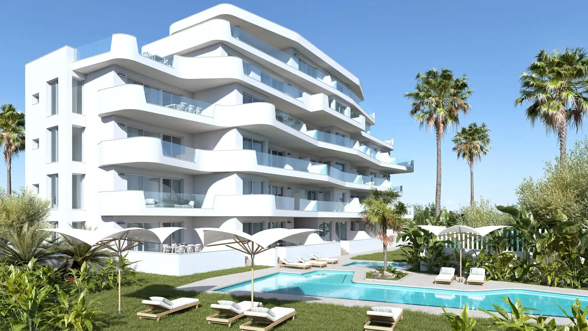 Vista exterior de Apartamento en venta en Pilar de la Horadada con Piscina comunitaria