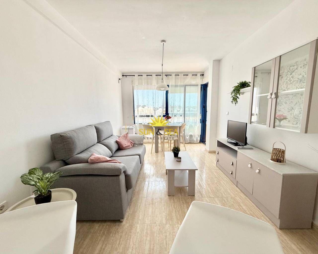 Living room of Apartment to rent in Orihuela  with Air Conditioner, Heating and Swimming Pool