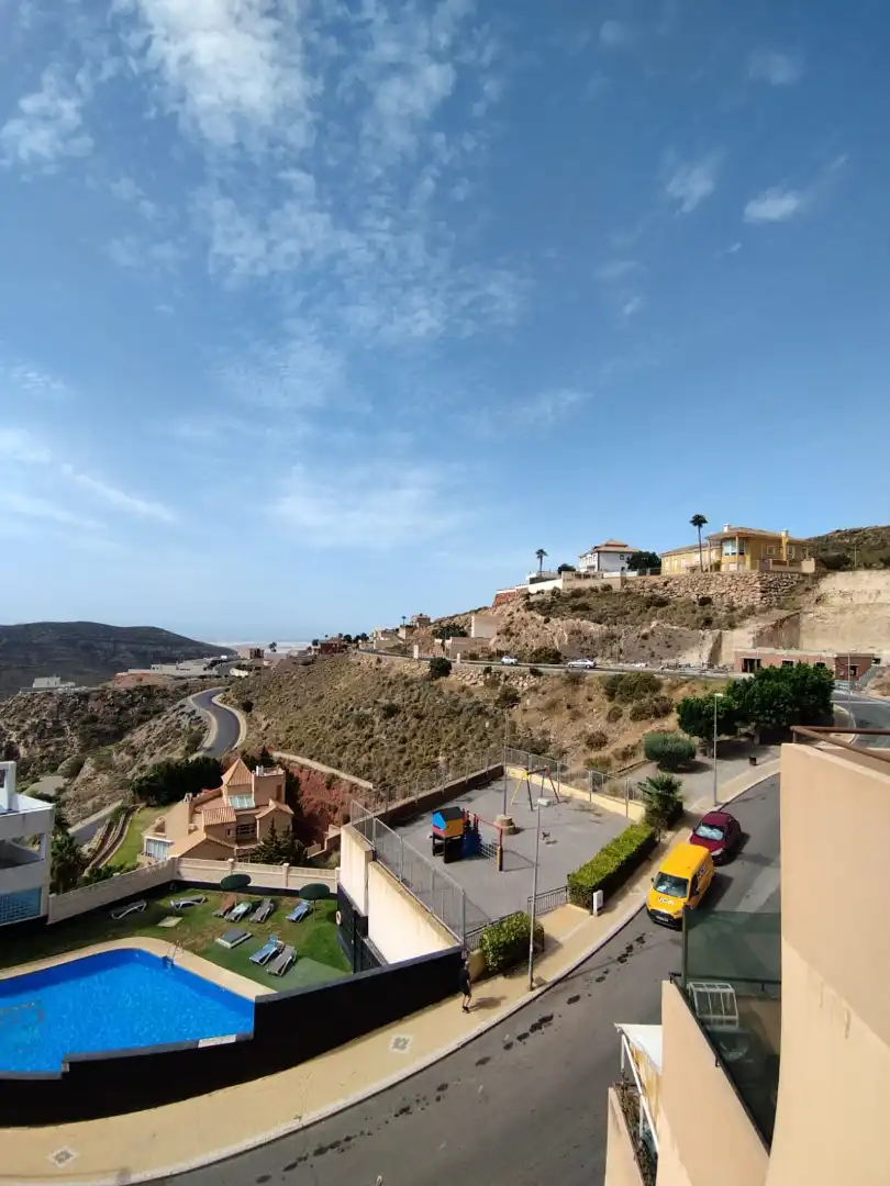 Exterior view of Flat for rent in Vícar  with Air Conditioner, Terrace and Furnished