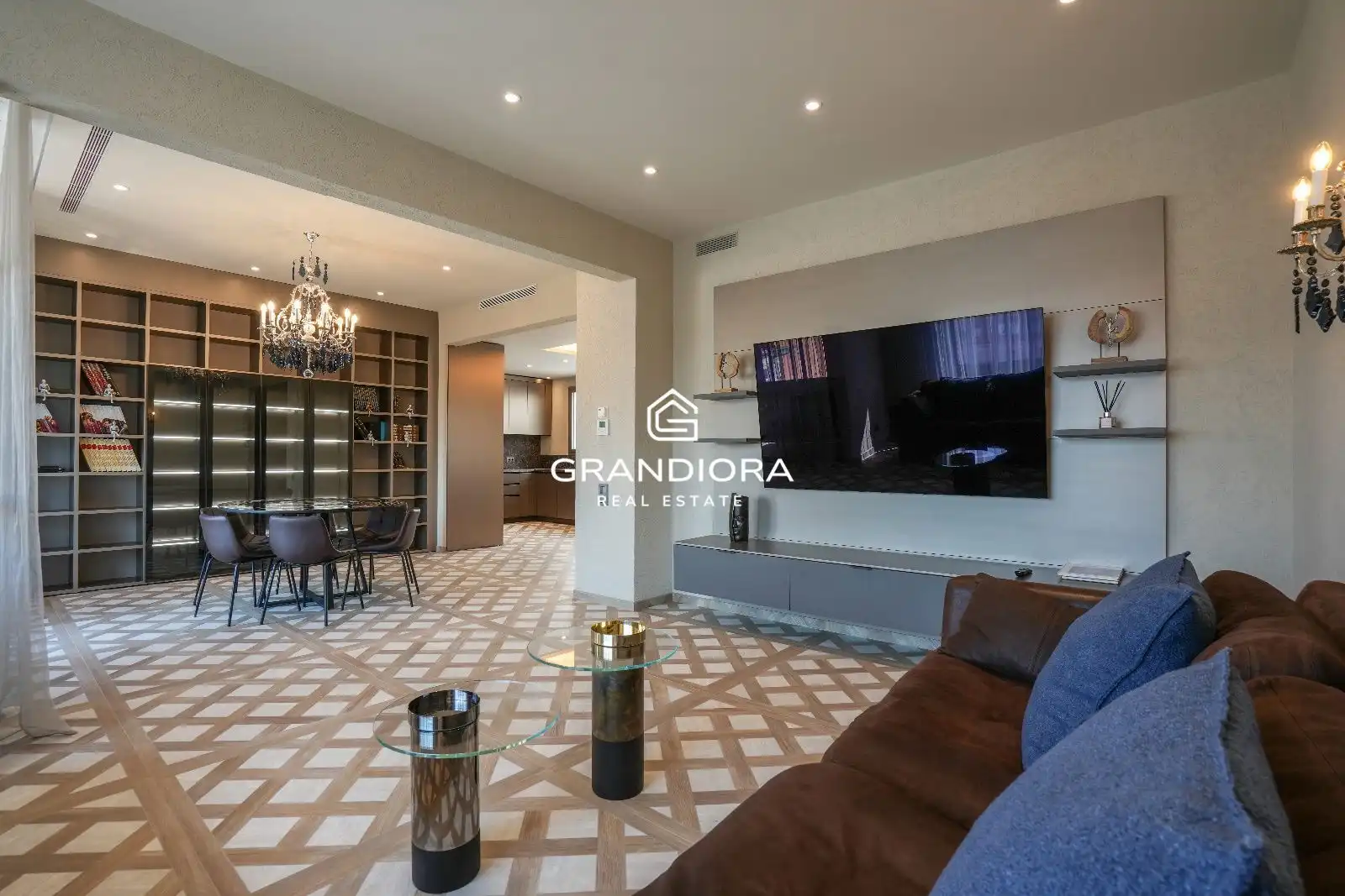Sala d'estar de Apartament de lloguer en Badalona amb Aire condicionat, Calefacció i Moblat