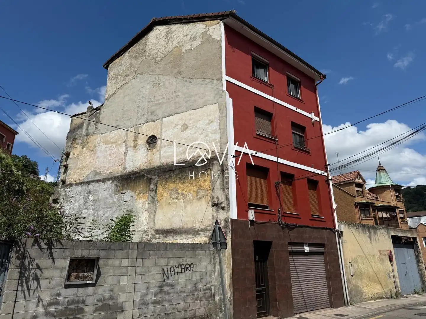 Vista exterior de Piso en venta en Langreo