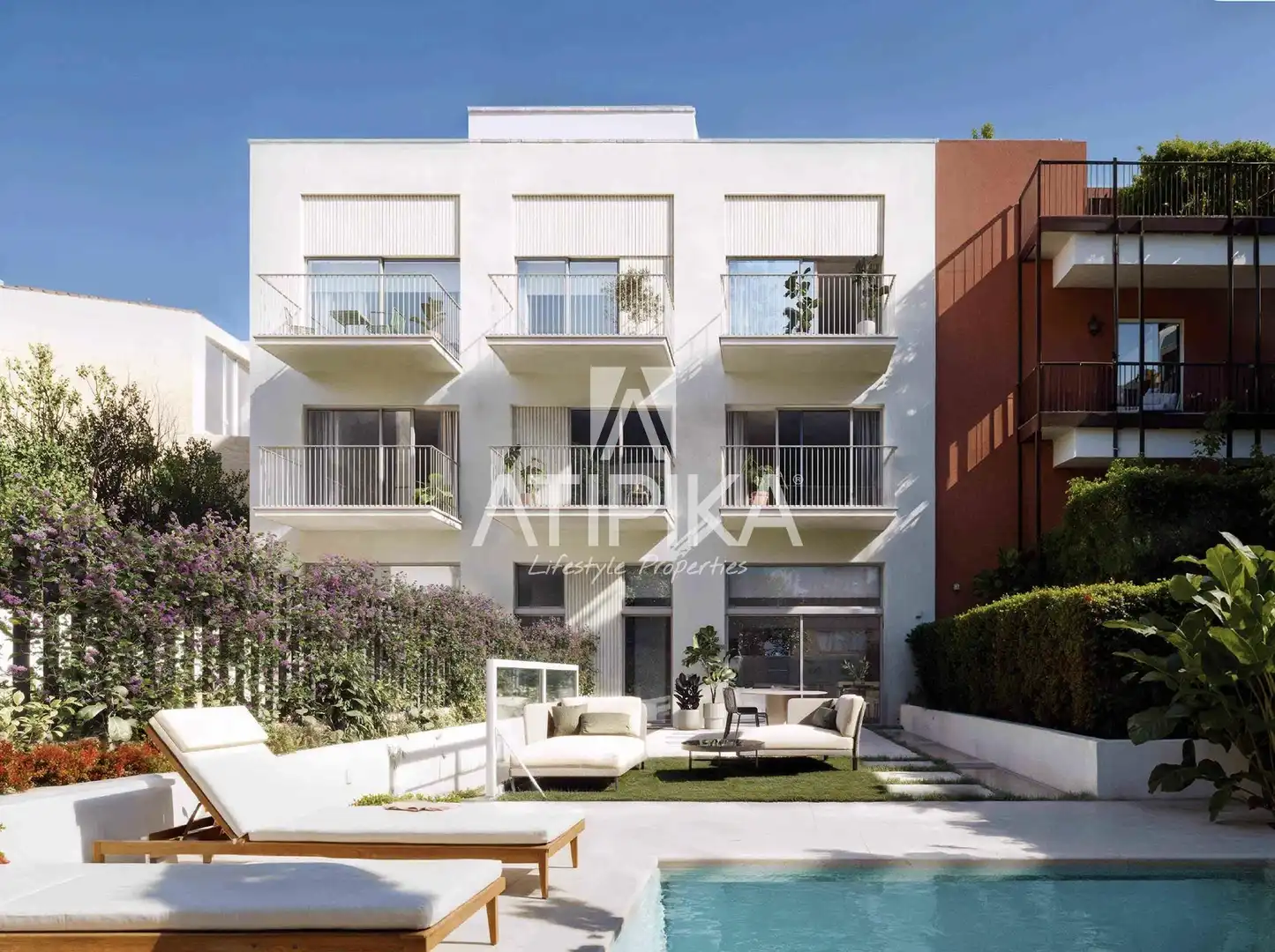 Außenansicht von Maisonette zum Verkauf in Sant Cugat del Vallès mit Klimaanlage, Heizung und Parkett