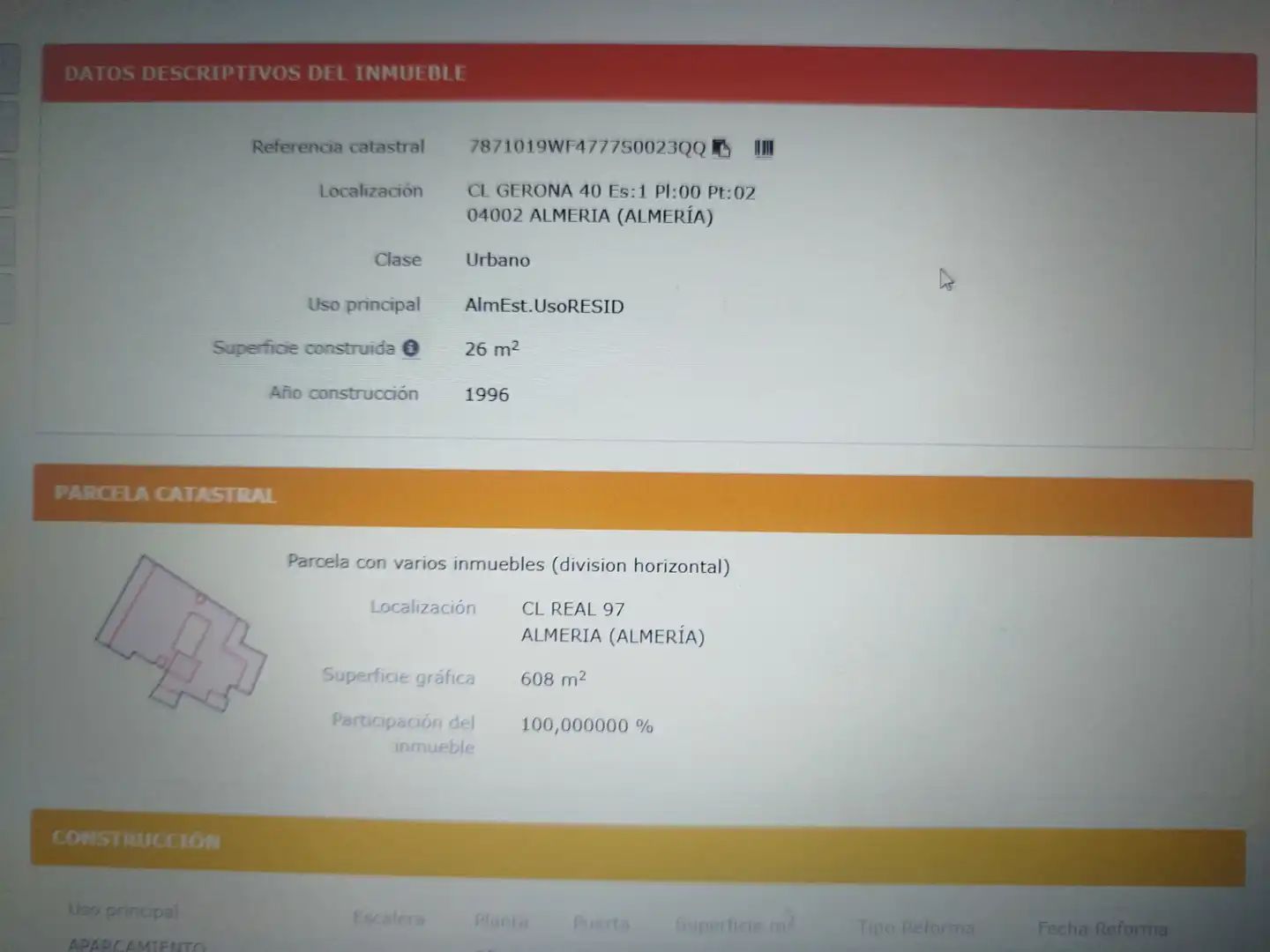 Garatge en venda en Almería
