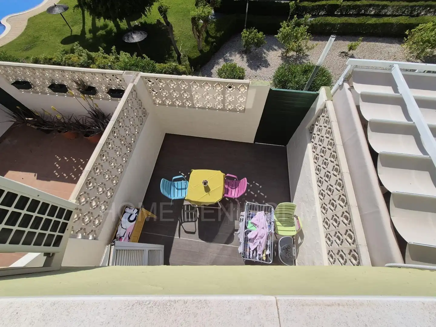 Terraza de Casa adosada en venta en Finestrat con Jardín privado y Piscina comunitaria