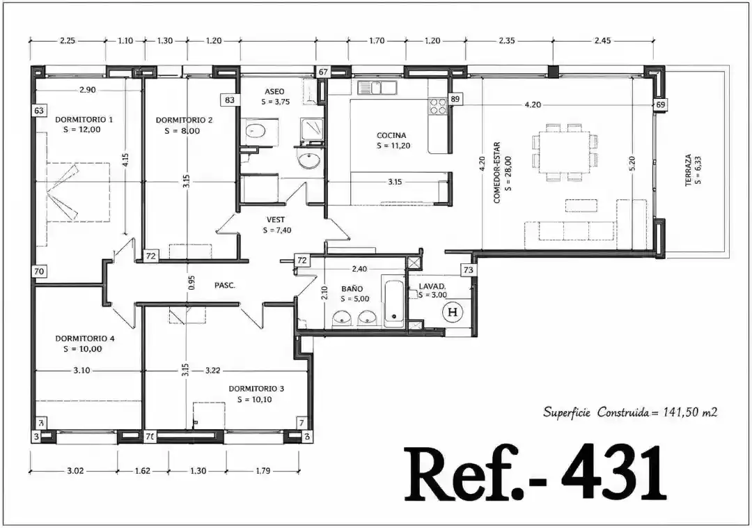 Appartamento con terrazza in vendita a Carrer de Verges, imagen 7