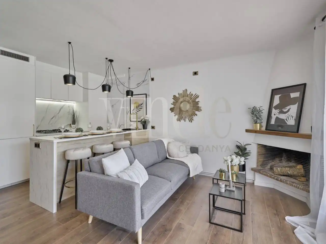 Living room of Flat for sale in Llívia  with Parquet flooring and Terrace