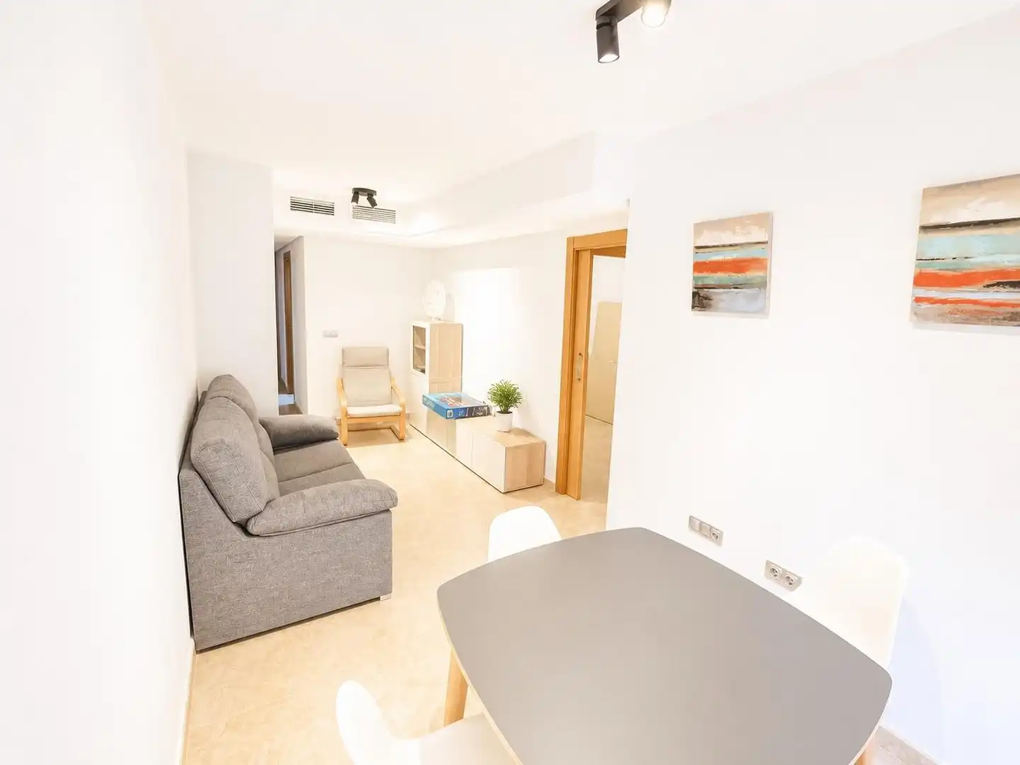 Living room of Flat for sale in  Murcia Capital  with Air Conditioner, Heating and Private garden
