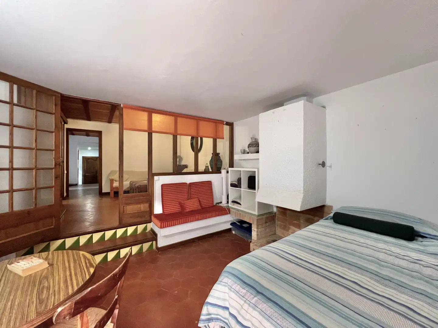 Sala d'estar de Casa adosada en venda en Cornudella de Montsant amb Calefacció, Parquet i Terrassa