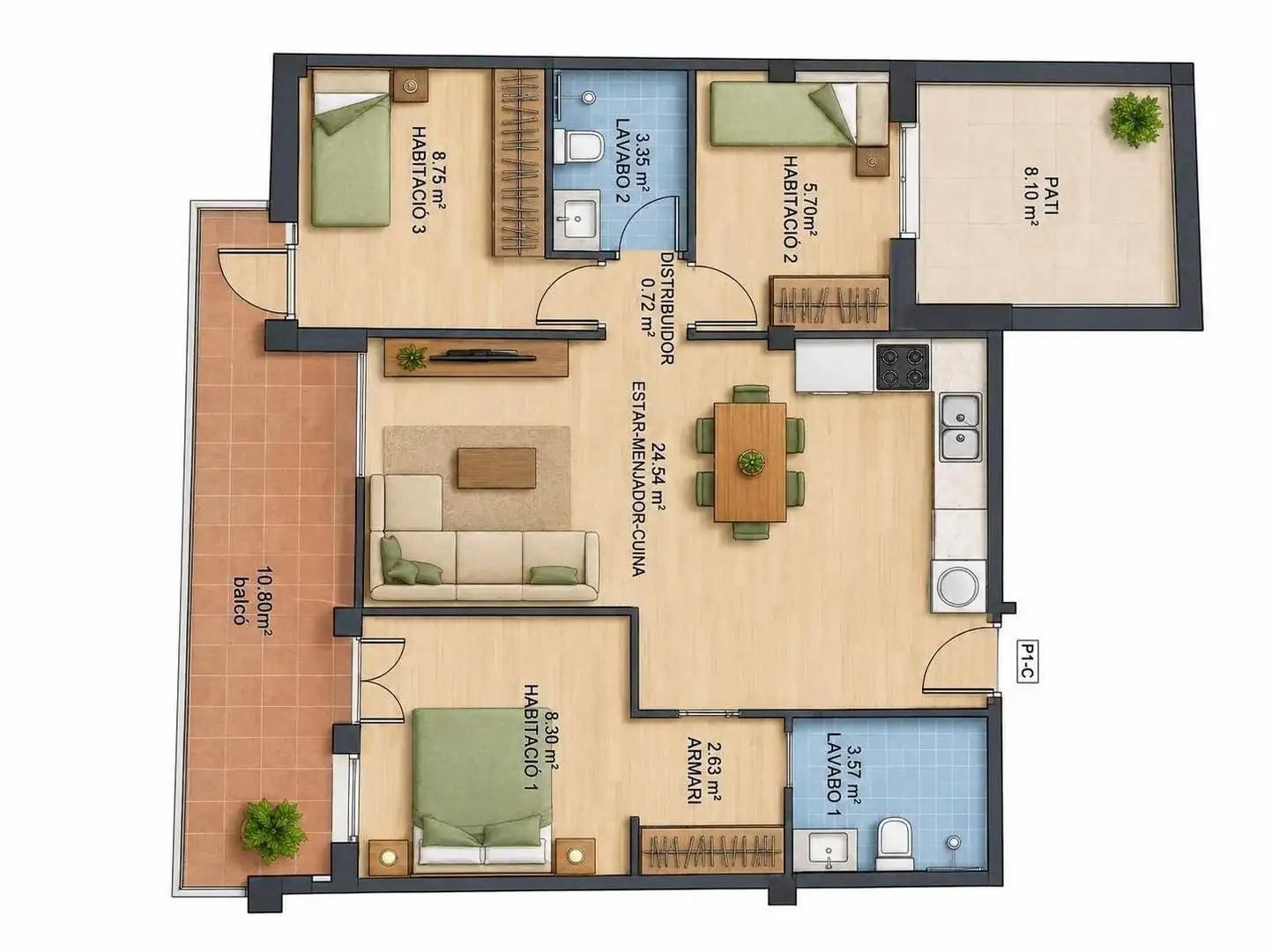 Piso en venta en Sant Guim de Freixenet con Calefacción y Balcón