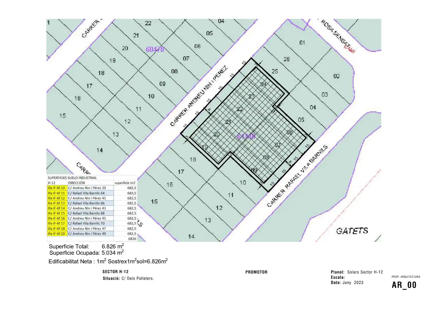 Terreno industrial en venta en Reus