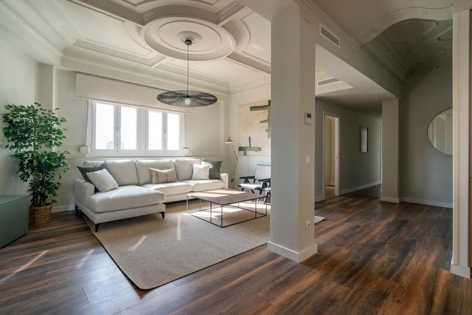 Living room of Attic for rent in Valencia  with Air Conditioner, Heating and Terrace