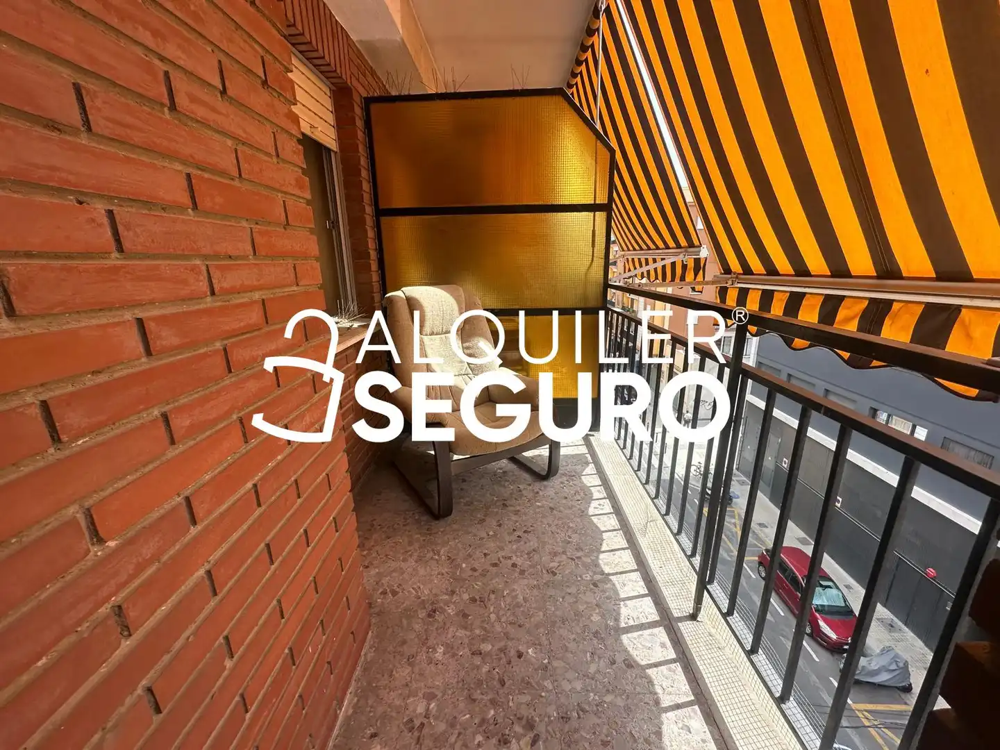 Terraza de Piso de alquiler en Valencia con Aire acondicionado y Amueblado
