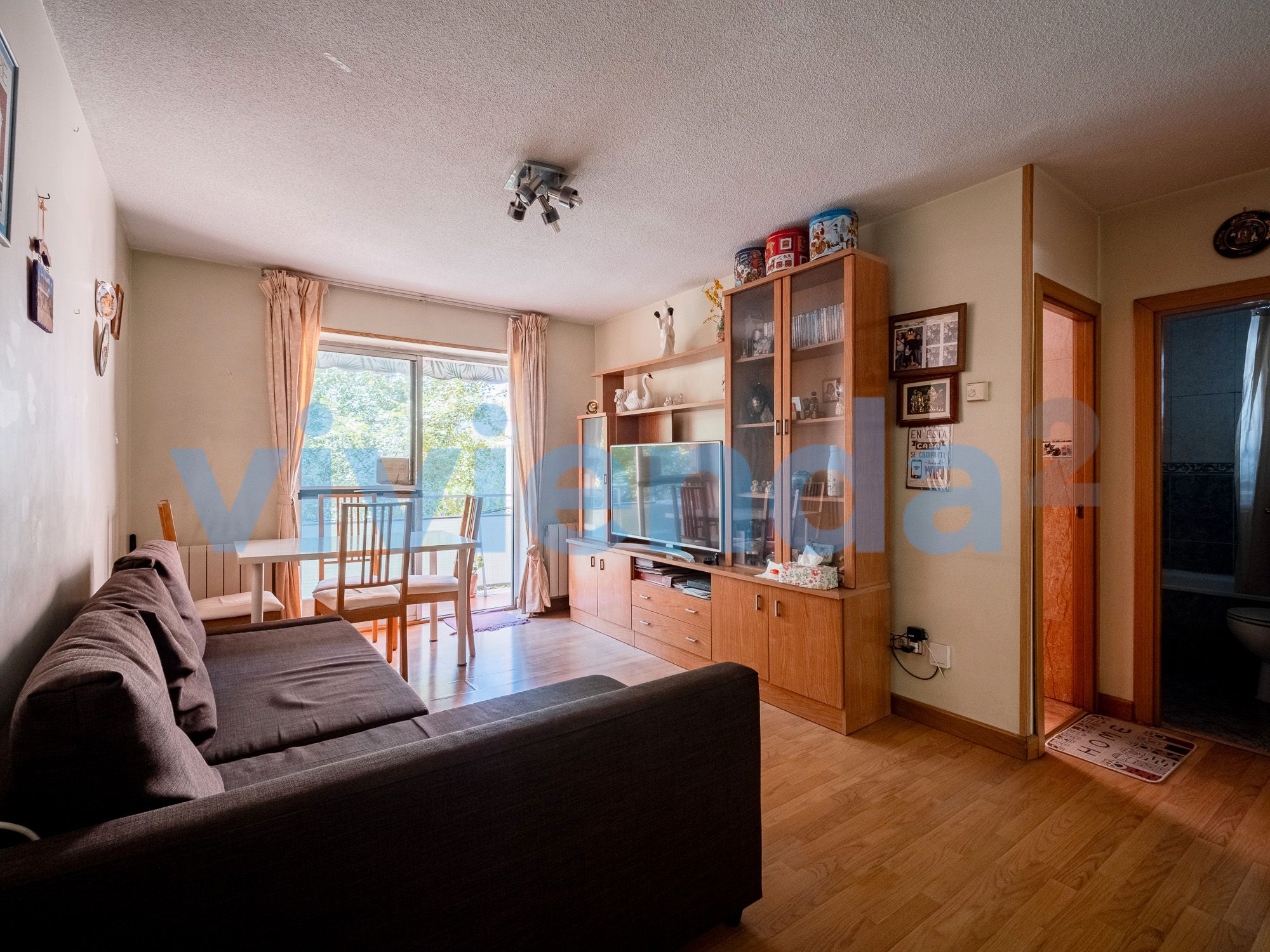 Living room of Flat for sale in  Madrid Capital  with Heating, Terrace and Balcony