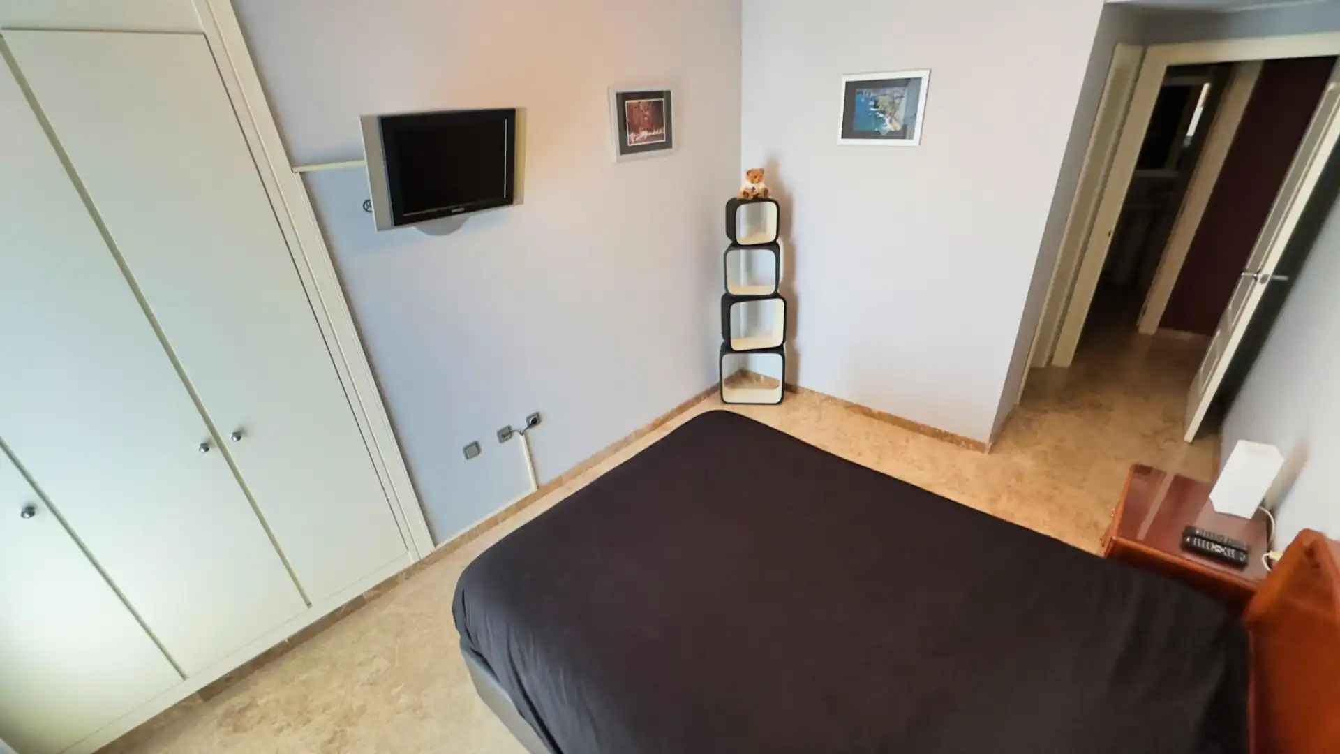 Bedroom of Flat for sale in Benidorm  with Air Conditioner, Furnished and Community pool