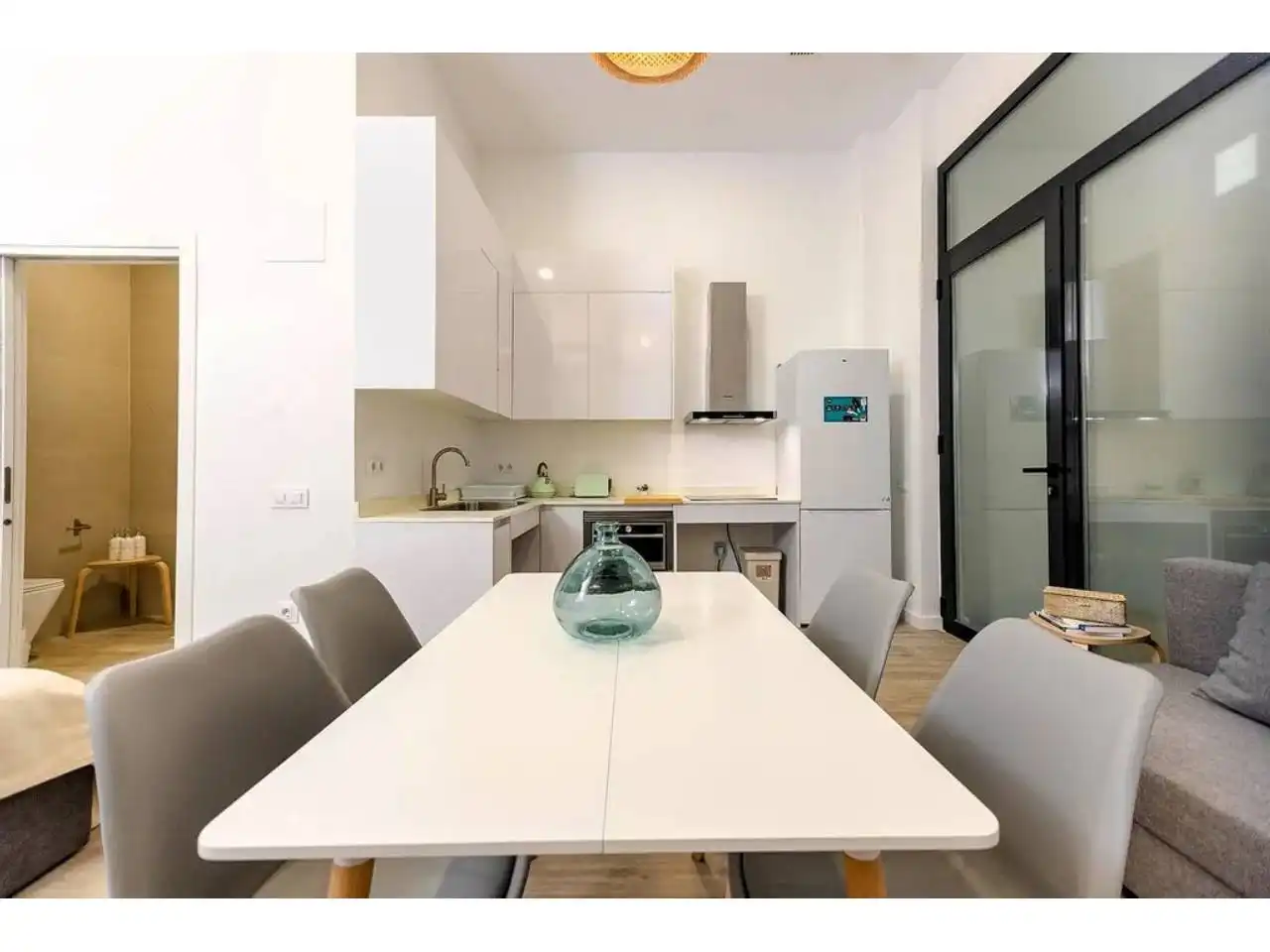 Küche von Wohnung zum Verkauf in Esplugues de Llobregat mit Klimaanlage, Heizung und Parkett