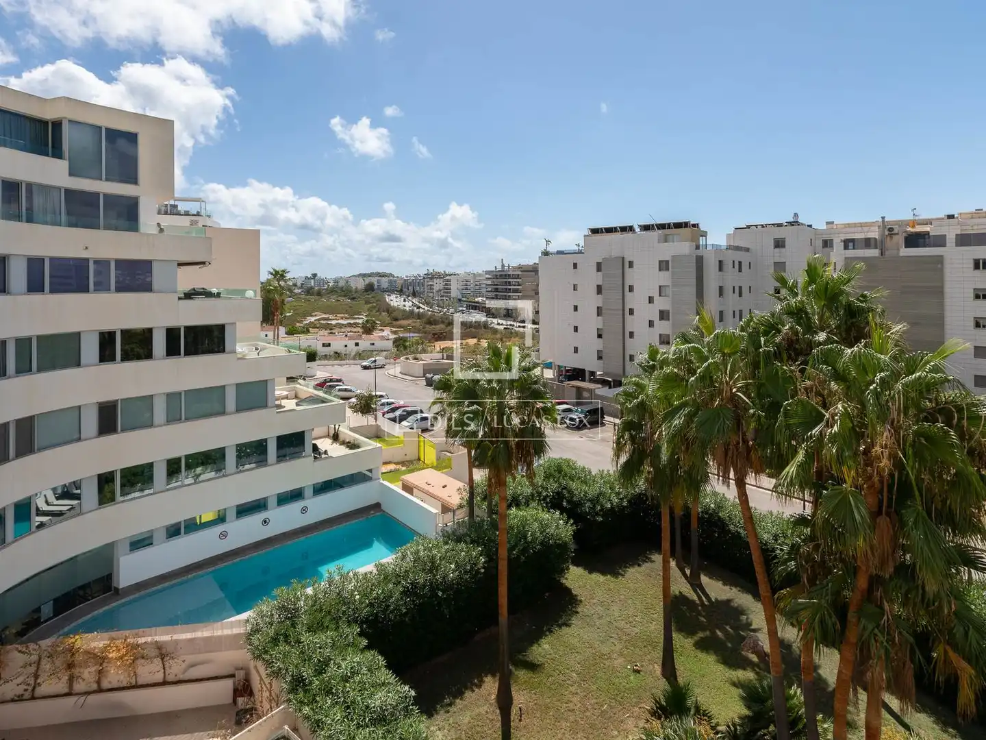Exterior view of Flat for sale in Eivissa  with Air Conditioner, Swimming Pool and Furnished